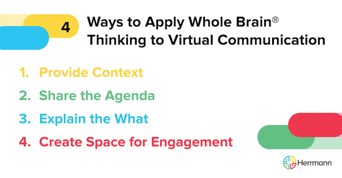 4 Ways to Apply Whole Brain® Thinking to Virtual Communication